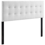Tête de lit capitonnée en velours Carson Carrington Labbgard Grand lit (Queen-size) couleur biscuit