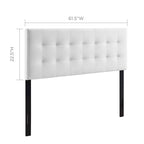 Tête de lit capitonnée en velours Carson Carrington Labbgard Grand lit (Queen-size) couleur biscuit