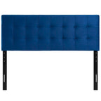 Tête de lit capitonnée en velours Carson Carrington Labbgard Grand lit (Queen-size) couleur biscuit