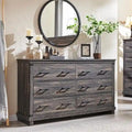 Commode de ferme à 6 tiroirs, commode en bois, commode de placard