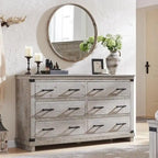 Commode de ferme à 6 tiroirs, commode en bois, commode de placard