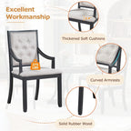 Table à manger ronde extensible et chaises rétro