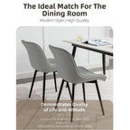 Chaise de salle à manger moderne rembourrée en similicuir