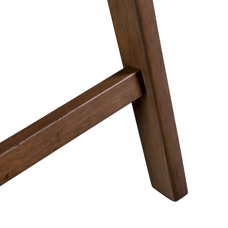 Chaise de salle à manger en bouclette de bois du milieu du siècle