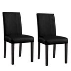 Chaise de salle à manger Parsons rembourrée en similicuir