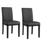 Chaise de salle à manger Parsons rembourrée en similicuir