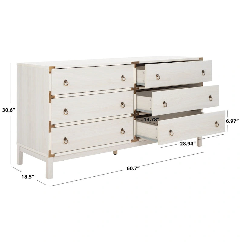 Commode à 6 tiroirs